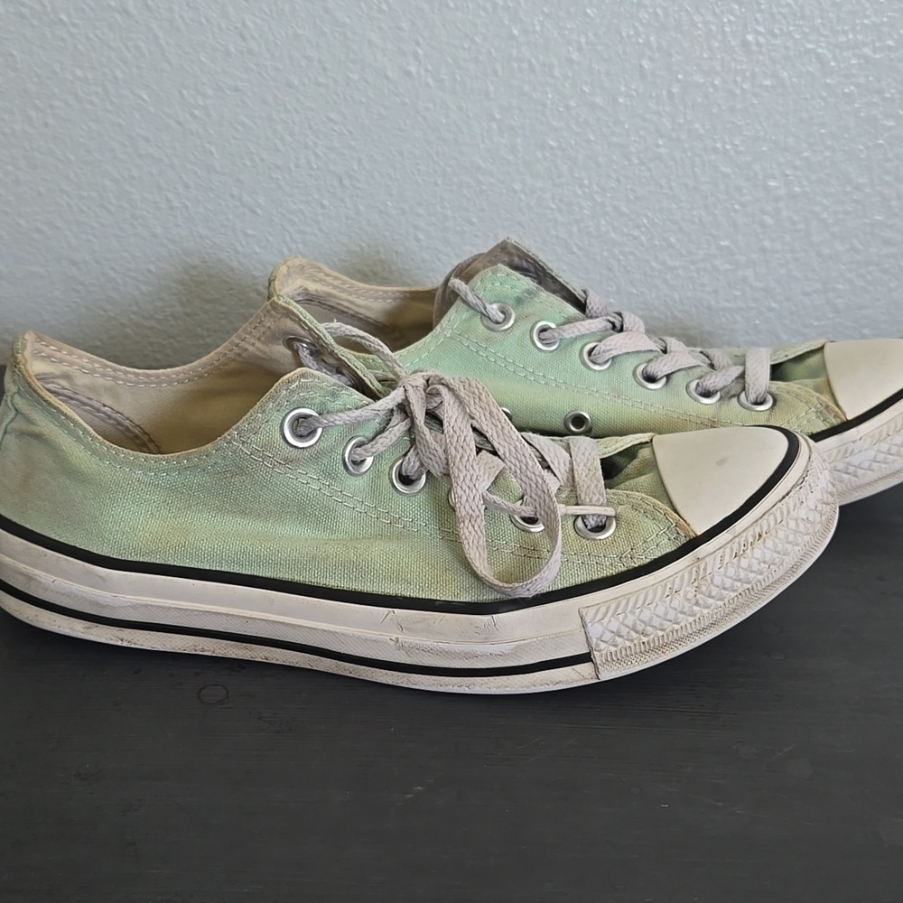 Converse Mint Green Sneakers Size 7 - Picture 2 of 8